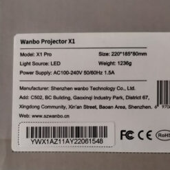 3- ویدئو پروژکتور ونبو شیائومی مدل WANBO X1 pro