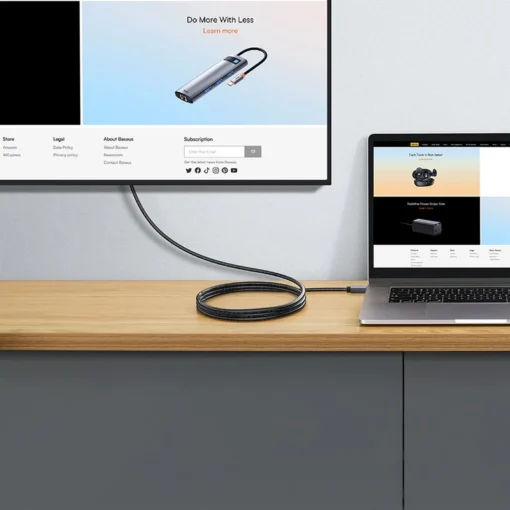 کابل HDMI 2.0 بیسوس (Baseus) مدل Graphene OH051 طول ۱ متر (اصلی)